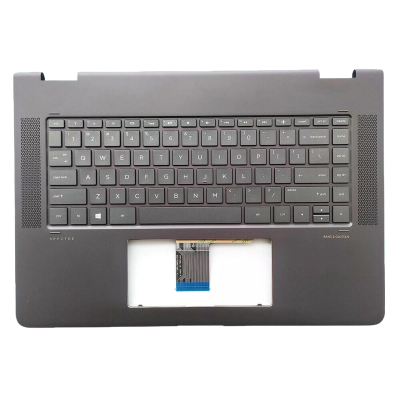 Load image into Gallery viewer, HP Spectre x360 15 inch 15.6&quot; 15-bl series - Laptop Keyboard With Frame Cover Palmrest US Layout Assembly - Polar Tech Australia
