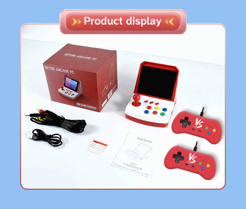 Load image into Gallery viewer, POWKIDDY A6 Plus Retro Handheld Game Console with 100+ Classic Games Portable Game Player with 3D Rocker 2 Wired Gamepads Support TV Connection - Polar Tech Australia

