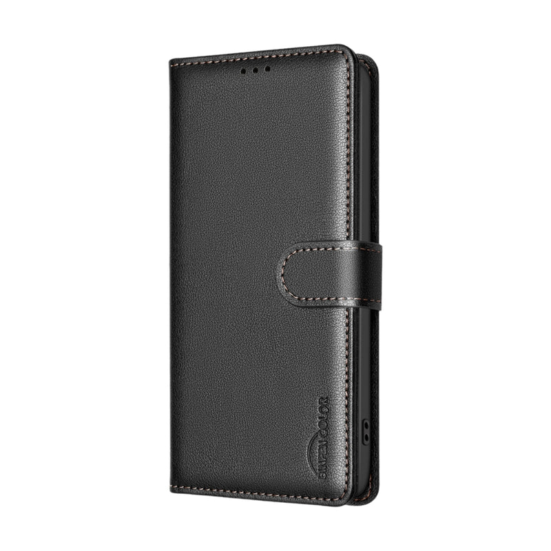 Load image into Gallery viewer, Motorola Moto E13 4G - Litchi Texture RFID Anti-theft Leather Phone Case - Polar Tech Australia
