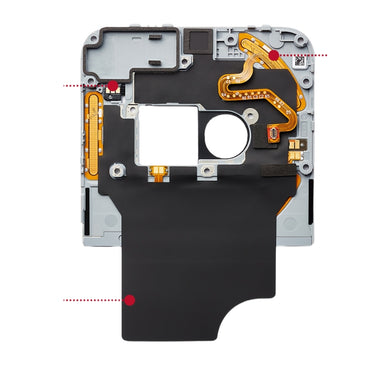 Nothing Phone (2a) Plus (A142P) - Top Motherboard Cover With Camera Flash Connector & Glyph Segment C & Graphite Tab - Polar Tech Australia