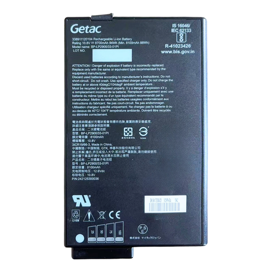 [BP-LP2900/33-01PI] Genuine Getac X500 V100 V1010 V200 Series - Laptop Tablet Replacement Battery