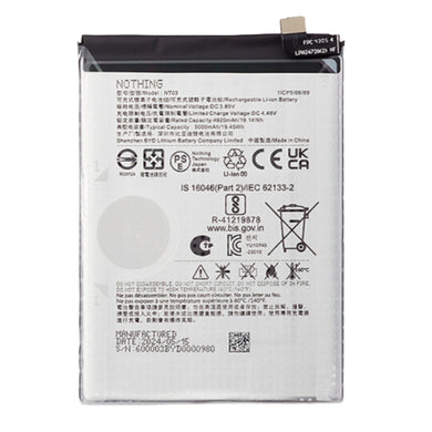 [NT03] Nothing Phone (2a) (A142)- Replacement Battery - Polar Tech Australia