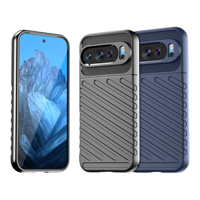 Google Pixel 9 Pro XL - Thunder Series Twill Texture Thickened Anti-fall Protection TPU Case - Polar Tech Australia