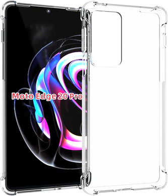Motorola Moto Edge 20 Pro - AirPillow Cushion Transparent Soft Clear TPU Four Corners Protective Case - Polar Tech Australia