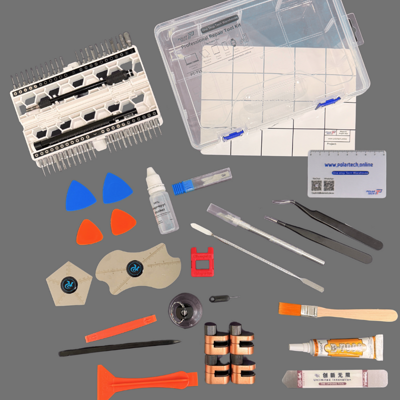 Cargue la imagen en el visor de la galería, [PT-T21] [88 in 1] Polar Tech Phone Repair Toolkit Screwdriver Profession Kit Set For Phone Tablet &amp; MacBook &amp; Surface Laptop

