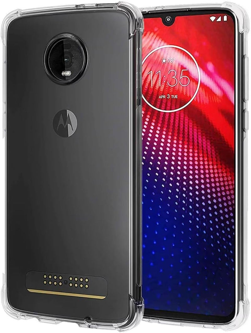 Load image into Gallery viewer, Motorola Moto Z4/Moto Z4 Play/Moto Z4 Force - AirPillow Cushion Transparent Soft Clear TPU Four Corners Protective Case - Polar Tech Australia
