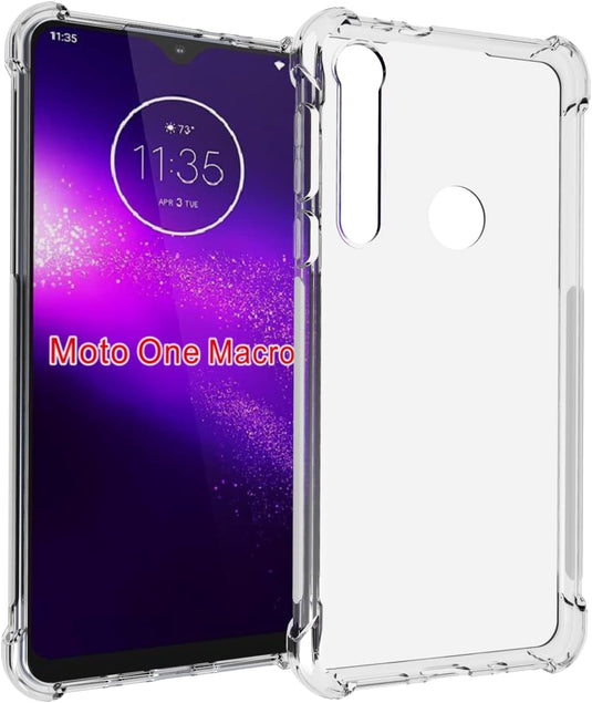 Motorola Moto G8 Play/Moto One Marco - AirPillow Cushion Transparent Soft Clear TPU Four Corners Protective Case - Polar Tech Australia