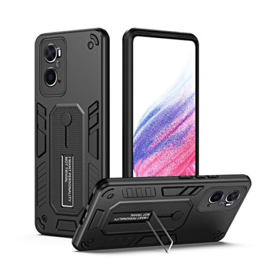 OPPO A96 4G / A76 4G / A36 4G / Realme 9i - Shockproof TPU & Hard PC Back Cover with Retractable Hand Strap & Lanyard - Polar Tech Australia