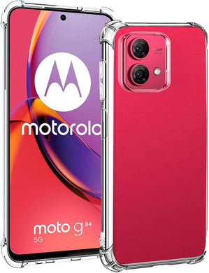 Motorola Moto G84 5G - AirPillow Cushion Transparent Soft Clear TPU Four Corners Protective Case - Polar Tech Australia