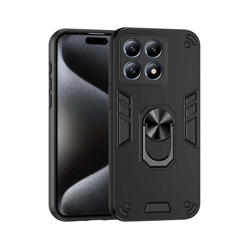 Load image into Gallery viewer, Xiaomi Poco X6 Pro - Shockproof Metal Ring Holder Phone Case - Polar Tech Australia
