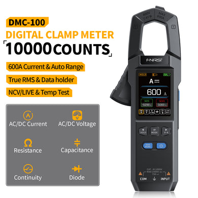 [DMC-100] FNIRSI DC AC Current Voltage Clamp Meter Digital Multimeter