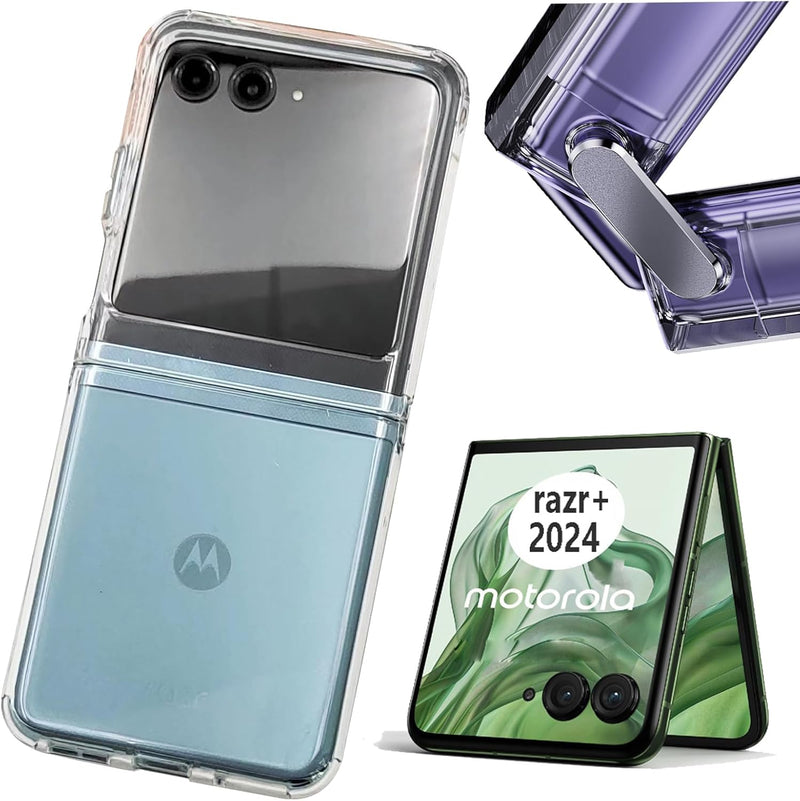 Load image into Gallery viewer, Motorola Moto Razr+ / Razr Plus 2024 - AirPillow Cushion Transparent Soft Clear TPU Case - Polar Tech Australia
