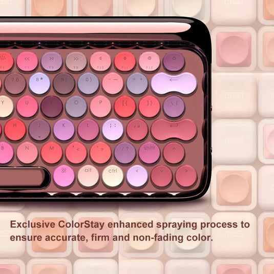 Lofree Rose Gold Mechanical Keyboard Girl's Gift