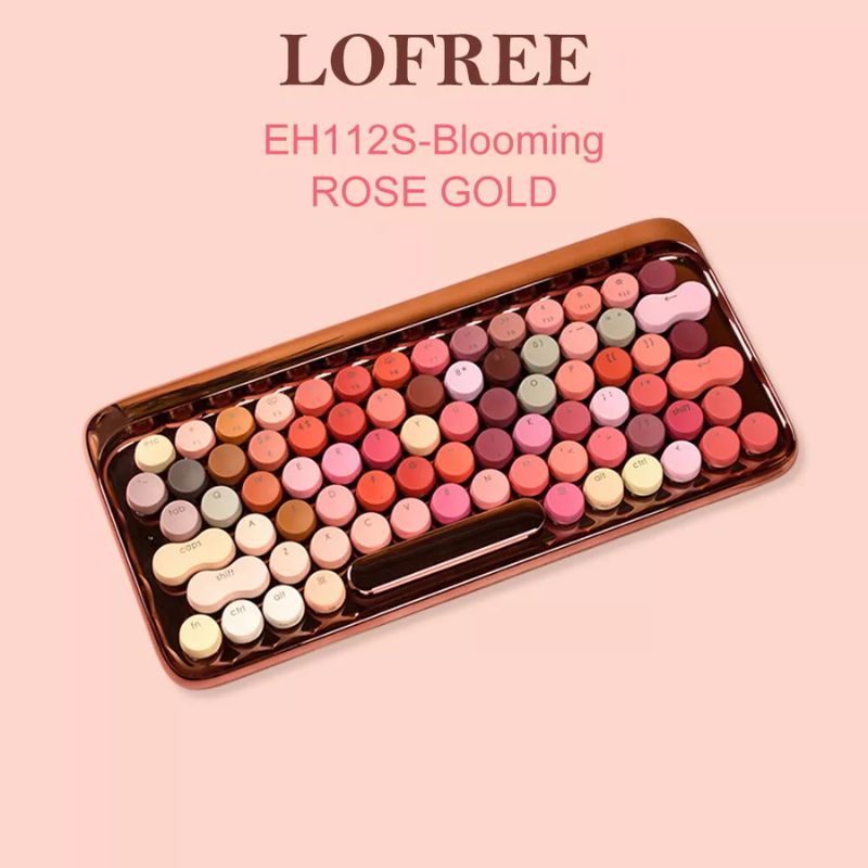 Load image into Gallery viewer, Lofree Rose Gold Mechanical Keyboard Girl&#39;s Gift
