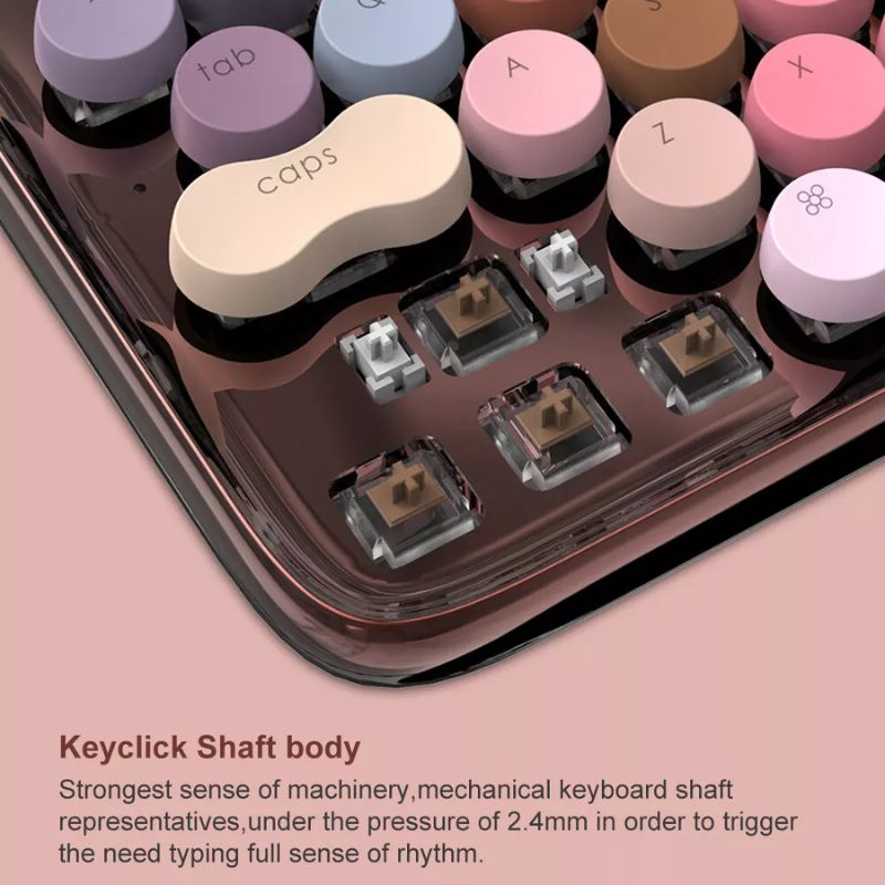 Load image into Gallery viewer, Lofree Rose Gold Mechanical Keyboard Girl&#39;s Gift
