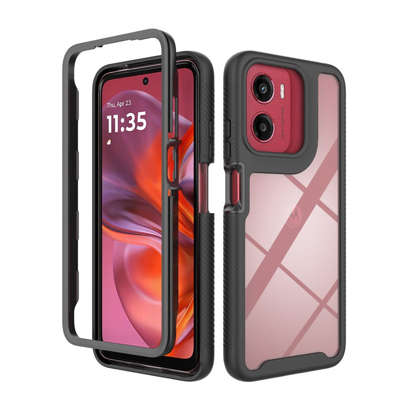 Cargue la imagen en el visor de la galería, Motorola Moto G9 Power - Solid Color Shockproof TPU Clear PC Phone Case - Polar Tech Australia
