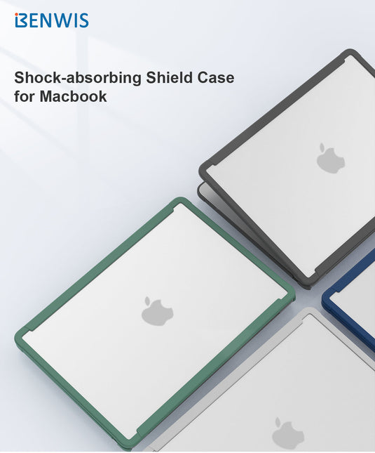 Benwis Apple MacBook Air 15.3" A2941 Shock-absorbing Shield Shockproof Heavy Duty Tough Case Cover - Polar Tech Australia