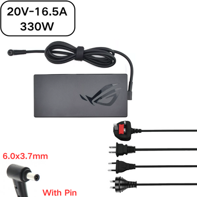 [20V-16.5A/330W][6.0x3.7] Asus ROG Scar i9-12950HX 3080TI  A22-330P1A Laptop AC Power Supply Adapter Charger