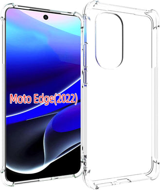 Motorola Moto Edge 2022 - AirPillow Cushion Transparent Soft Clear TPU Four Corners Protective Case - Polar Tech Australia