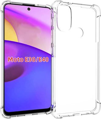 Motorola Moto E30/E40 - AirPillow Cushion Transparent Soft Clear TPU Four Corners Protective Case - Polar Tech Australia