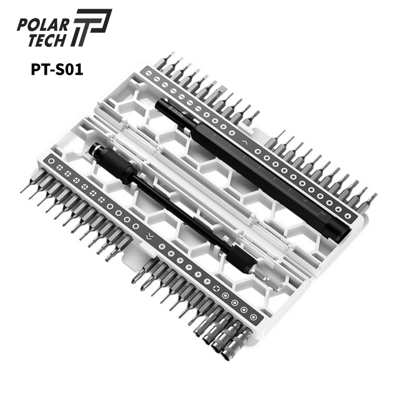 Chargez l&#39;image dans la visionneuse de la galerie, [PT-S01][47 in 1] PolarTech Premium Quality Precision Screwdriver Bit Set – Made for Phone &amp; Electronics Repair
