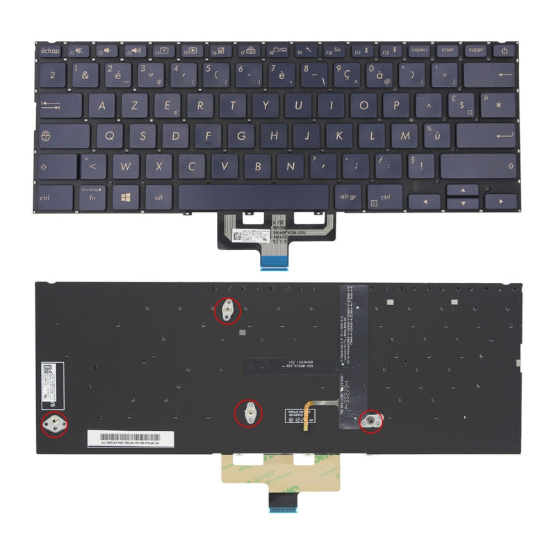 Cargue la imagen en el visor de la galería, ASUS Zenbook UX433 UX433FN UX433FA 90NB0JQ1-R7A010 90NB0JQ4-R7A010 - Keyboard With Back Light US Layout Replacement Parts - Polar Tech Australia
