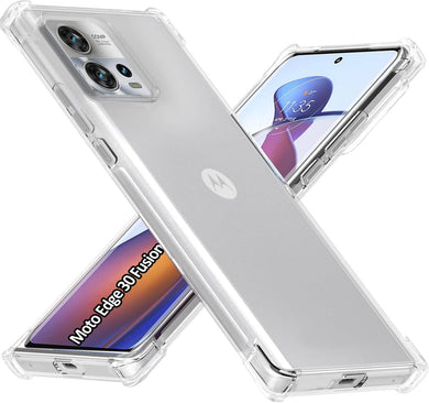 Motorola Moto Edge 30 Fusion/Moto S30 Pro - AirPillow Cushion Transparent Soft Clear TPU Four Corners Protective Case - Polar Tech Australia