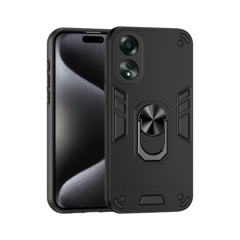 Load image into Gallery viewer, OPPO A17 (CPH2477) - Shockproof Metal Ring Holder Phone Case - Polar Tech Australia
