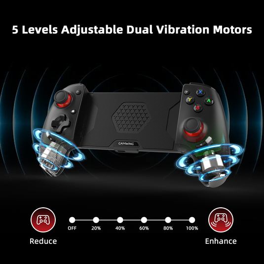 AB02S Wireless Game Controller for Switch & iOS Hall Effect Joystick 6-Axis Gyro Turbo Programmable Dual Vibratio