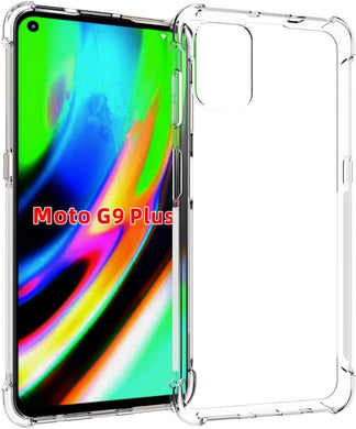 Motorola Moto G9 Plus - AirPillow Cushion Transparent Soft Clear TPU Four Corners Protective Case - Polar Tech Australia
