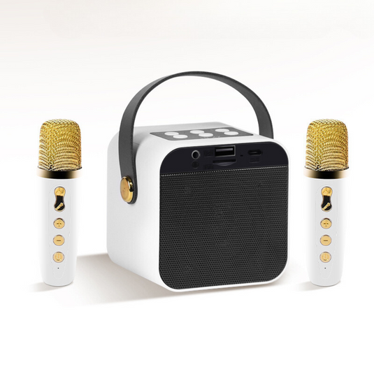 Portable Bluetooth Karaoke Speaker with LED, Wireless Handheld Microphone for Outdoor & Home Use - Polar Tech Australia