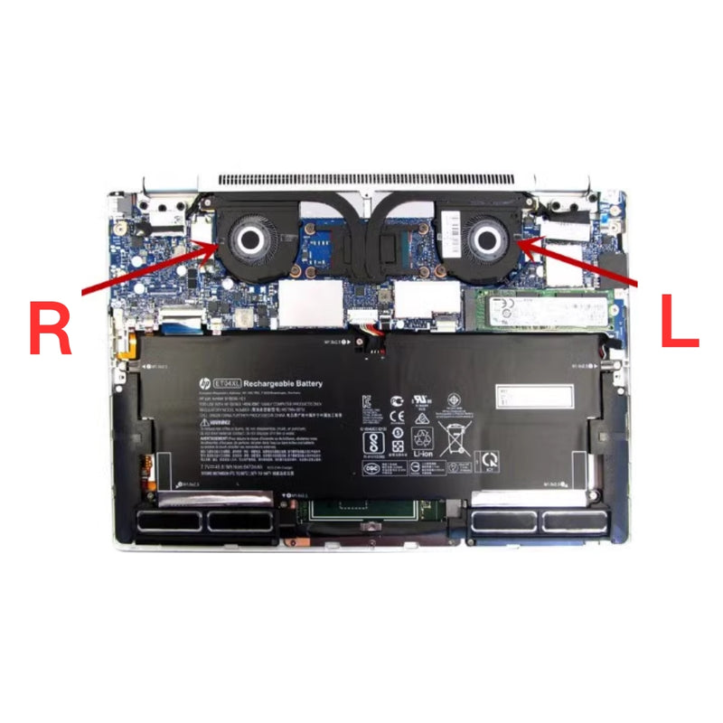 Cargue la imagen en el visor de la galería, HP EliteBook X360 1020 G2 - Laptop CPU &amp; GPU Cooling Fan - Polar Tech Australia
