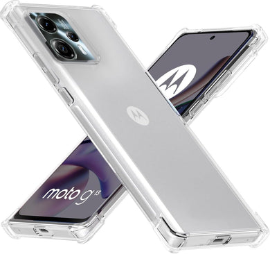 Motorola Moto G23 / Moto G13 - AirPillow Cushion Transparent Soft Clear TPU Four Corners Protective Case - Polar Tech Australia