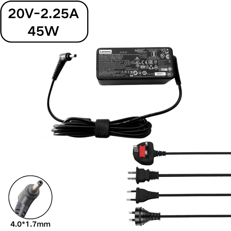 Chargez l&#39;image dans la visionneuse de la galerie, [20V-2.25A/45W][4.0x1.7] Lenovo IdeaPad Miix Chromebook Yoga Laptop AC Power Supply Adapter Charger - Polar Tech Australia
