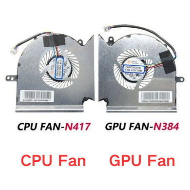MSI MS-16P7 GL63 GE63 GP63 GV63 GL73 GP73 GE63VR GE73VR MS-16P1 MS-17C1 N417 / N384 Series - Laptop CPU & GPU Cooling Fan - Polar Tech Australia