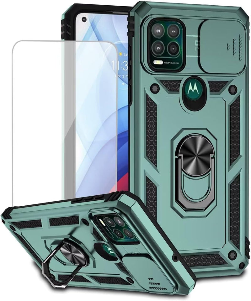 Load image into Gallery viewer, [Magnetic Rotable Kickstand][Slide Camera Cover] Motorola Moto G Stylus 5G 2021 - Shield Shockproof Rugged Heavy Duty Case - Polar Tech Australia
