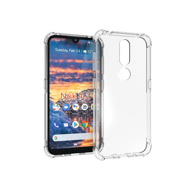 Nokia 4.2 - AirPillow Cushion Transparent Soft Clear TPU Four Corners Protective Case - Polar Tech Australia