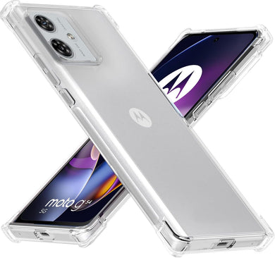 Motorola Moto G54 - AirPillow Cushion Transparent Soft Clear TPU Four Corners Protective Case - Polar Tech Australia