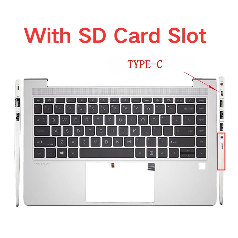Load image into Gallery viewer, HP Probook 440 G8 G9 ZHAN 66 Pro 14 G4 G5 Series - Laptop Palmrest With Keyboard US Layout - Polar Tech Australia

