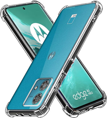 Motorola Moto Edge 40 Neo - AirPillow Cushion Transparent Soft Clear TPU Four Corners Protective Case - Polar Tech Australia