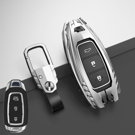 Hyundai Zinc Alloy Car Key Fob Protective Case Cover For Tucson, Sonata Fe, Creta, Ix25, Ix35, Ix45, Verna, Solaris, Mistra, Elantra, Accent