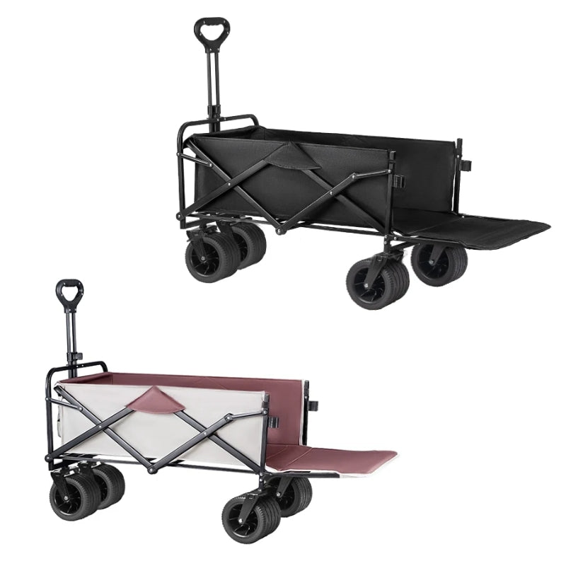 Chargez l&#39;image dans la visionneuse de la galerie, Extender Folding Cart Outdoor Extra Long Utility Large Capacity Wagon Cart Camping Picnic Trolley Beach Collapse Folding Cart - Polar Tech Australia
