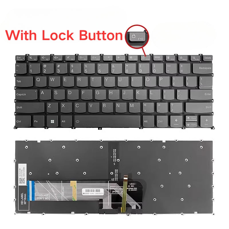 Cargue la imagen en el visor de la galería, Lenovo ideaPad 5 Pro 14ITL6 14ACN6 - Keyboard With Back Light US Layout Replacement Parts - Polar Tech Australia
