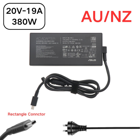 [20V-19A/380W][Rectangle Connctor] ASUS Asus ROG Strix G18 G815 G815LW / ROG Strix Scar 18 G835 G835LW G835LX Series - Laptop AC Power Supply Adapter Charger
