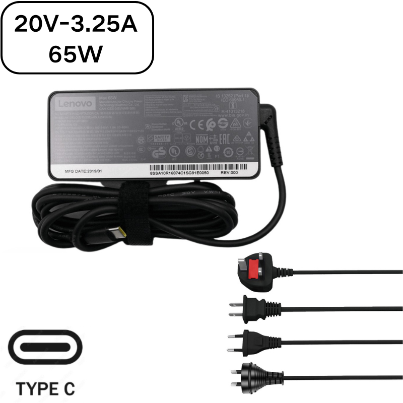 Chargez l&#39;image dans la visionneuse de la galerie, [65W][Type-C] Lenovo USB C Laptop AC Wall Travel Charger Travel Adapter - Polar Tech Australia
