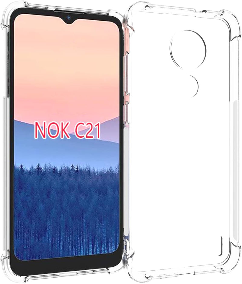Cargue la imagen en el visor de la galería, Nokia C21 - AirPillow Cushion Transparent Soft Clear TPU Four Corners Protective Case - Polar Tech Australia
