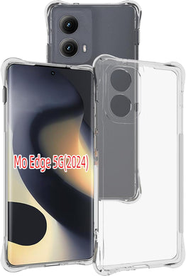 Motorola Moto Edge 2024 - AirPillow Cushion Transparent Soft Clear TPU Four Corners Protective Case - Polar Tech Australia