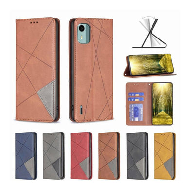 Nokia G11 / G21 - Rhombus Texture Magnetic Leather Phone Case