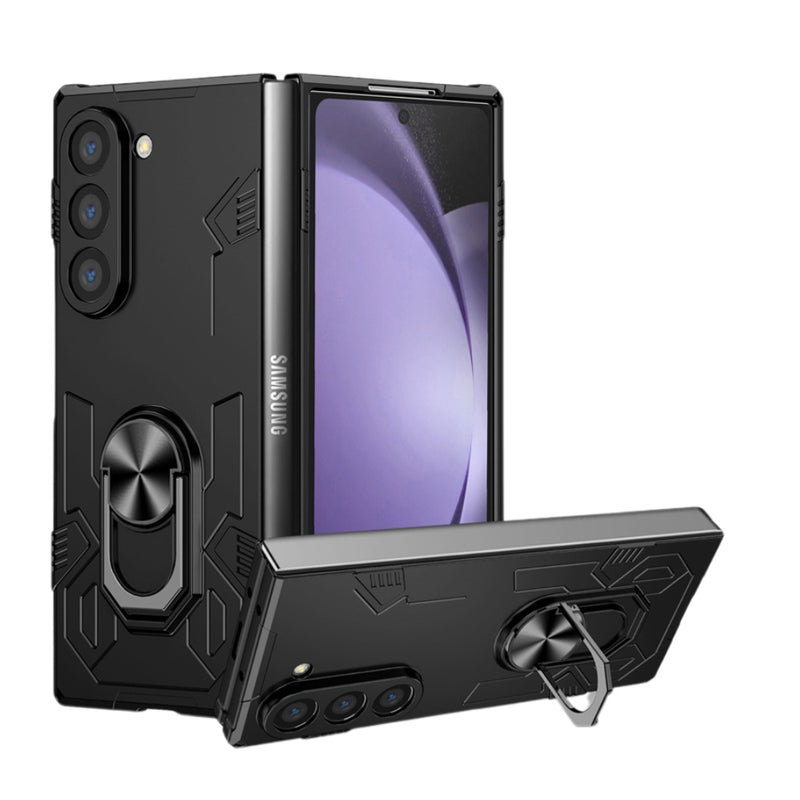 Chargez l&#39;image dans la visionneuse de la galerie, Samsung Galaxy Z Fold 6 (SM-F956) - Shockproof Magnetic Ring Kickstand Case
