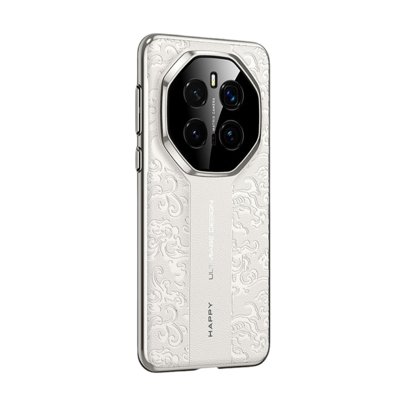 Load image into Gallery viewer, Honor Magic7 (PTP-AN00) - Cloud Dragon Pattern Plain Leather PC Phone Case
